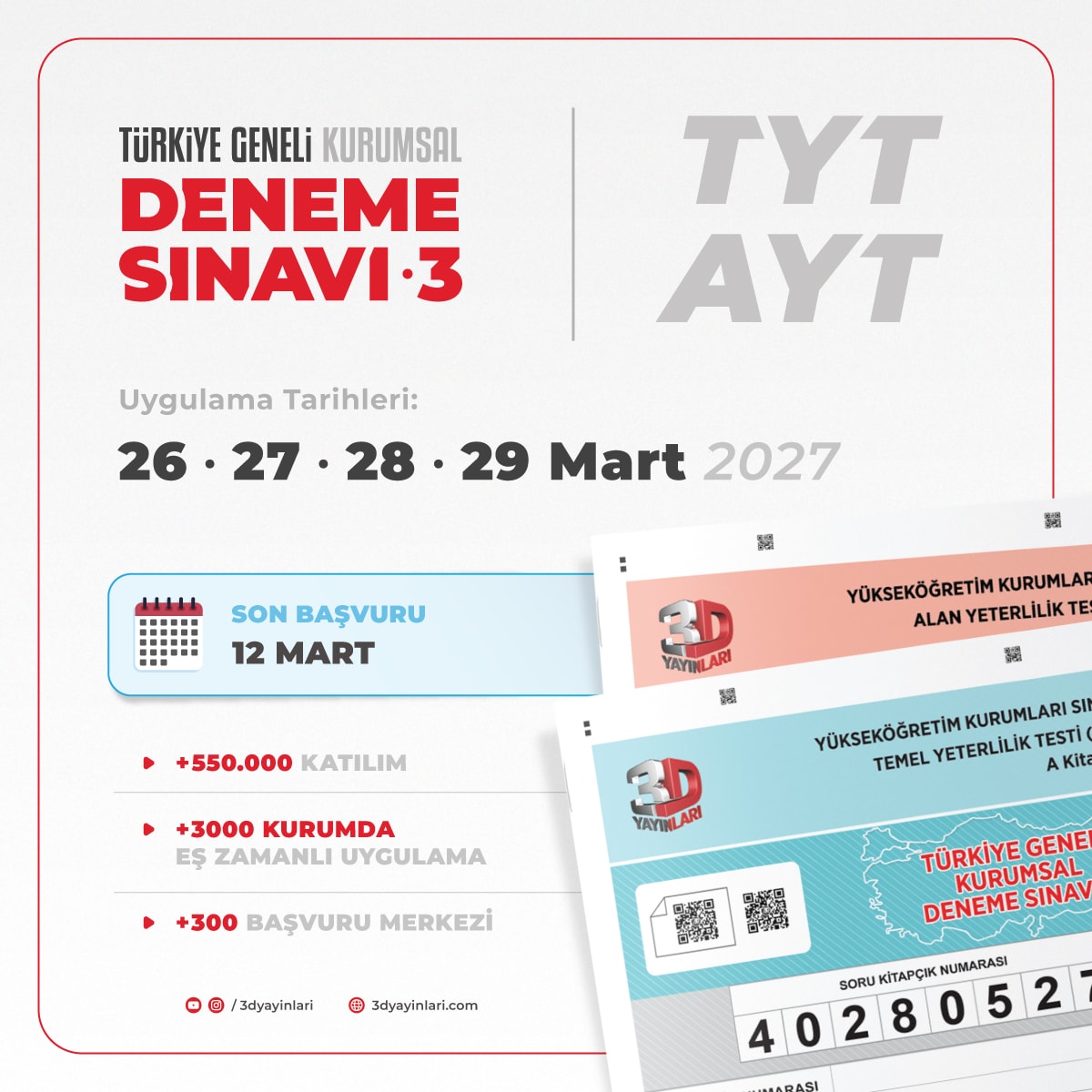 deneme 3 TYT AYT yt