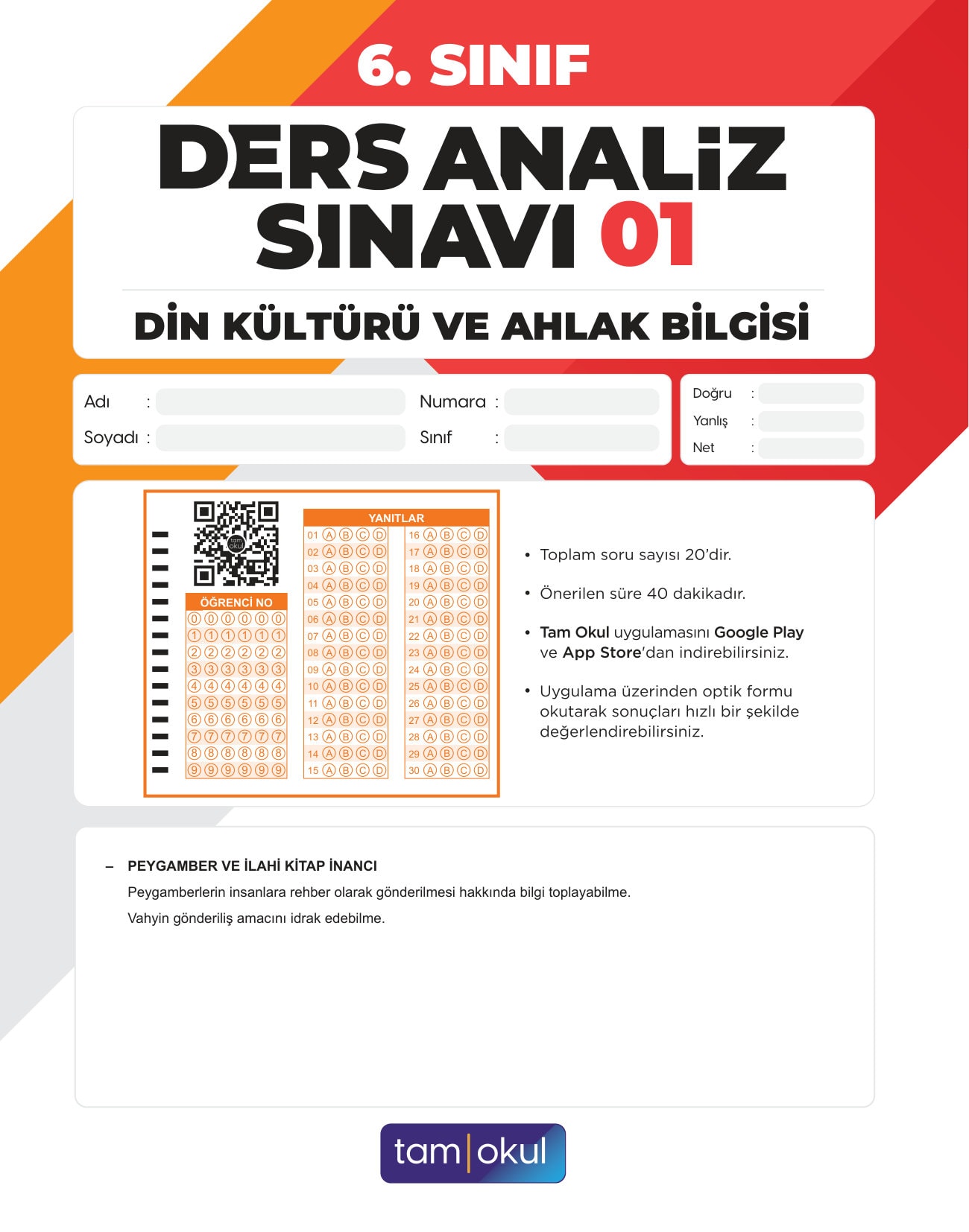 6 sınıf Din Kültürü Das
