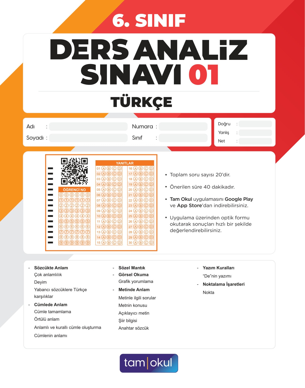 6 sınıf Türkçe Das
