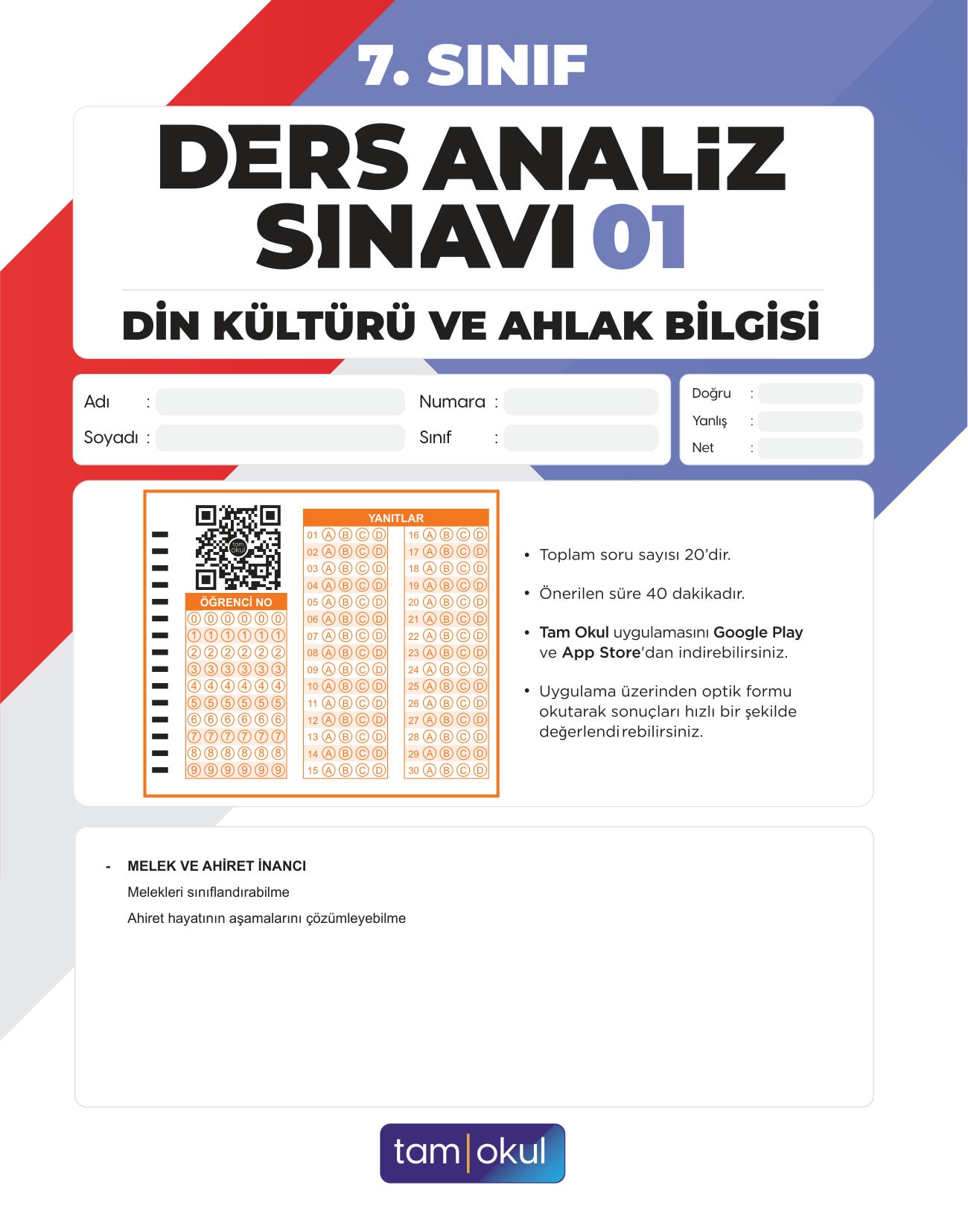 7 sınıf Din Kültürü Das