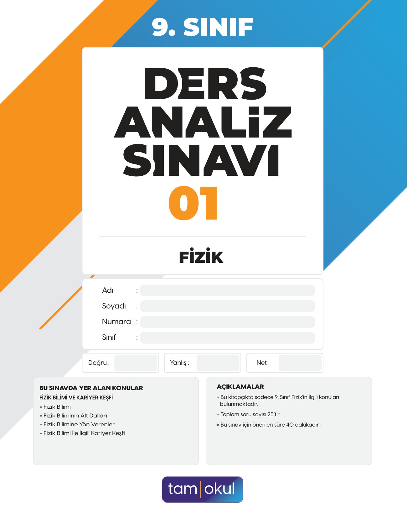 9.SINIF FİZİK DAS-ÖRNEK