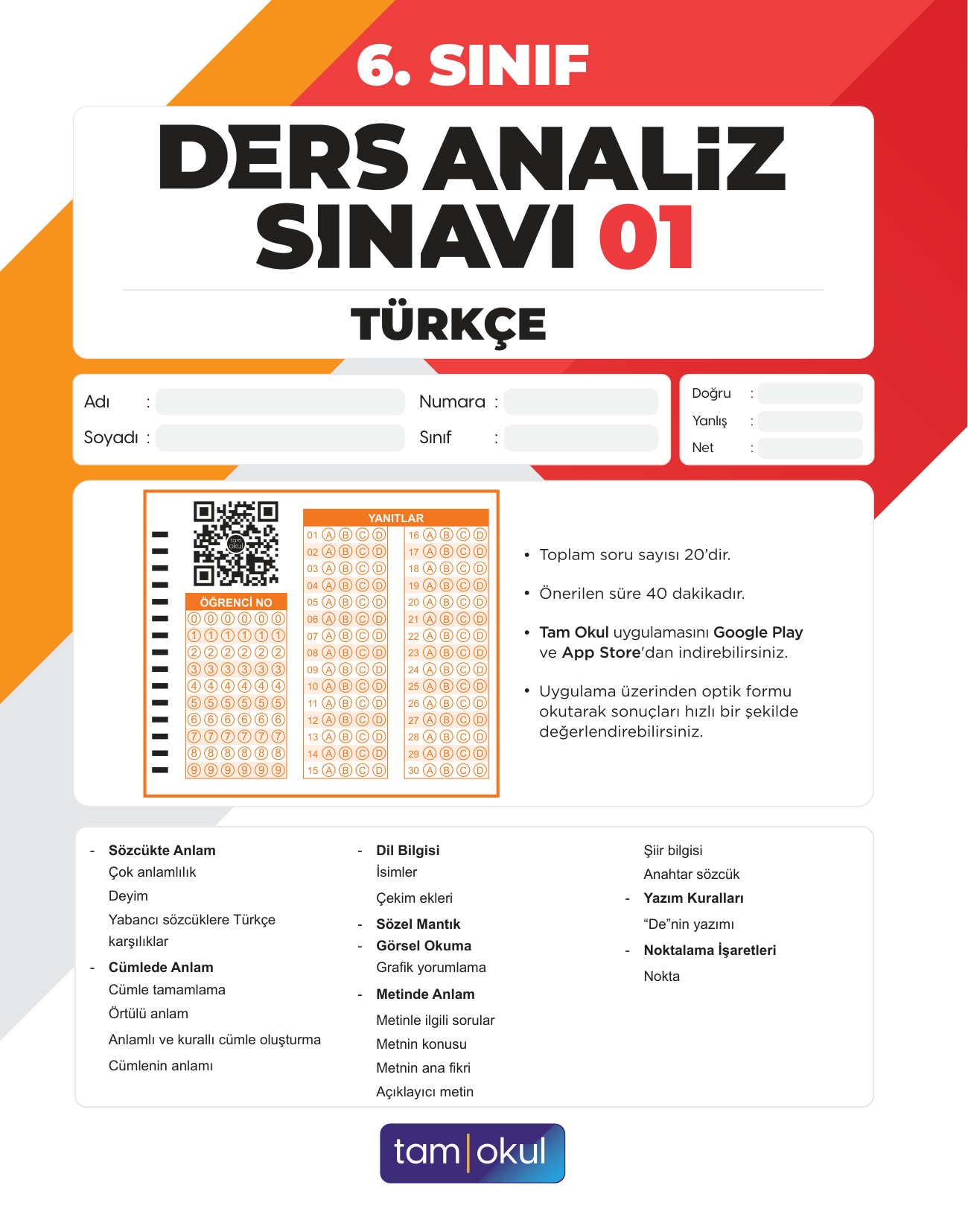 6 sınıf Türkçe Das