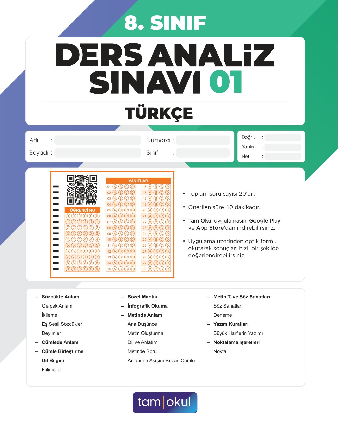 8 sınıf Türkçe Das