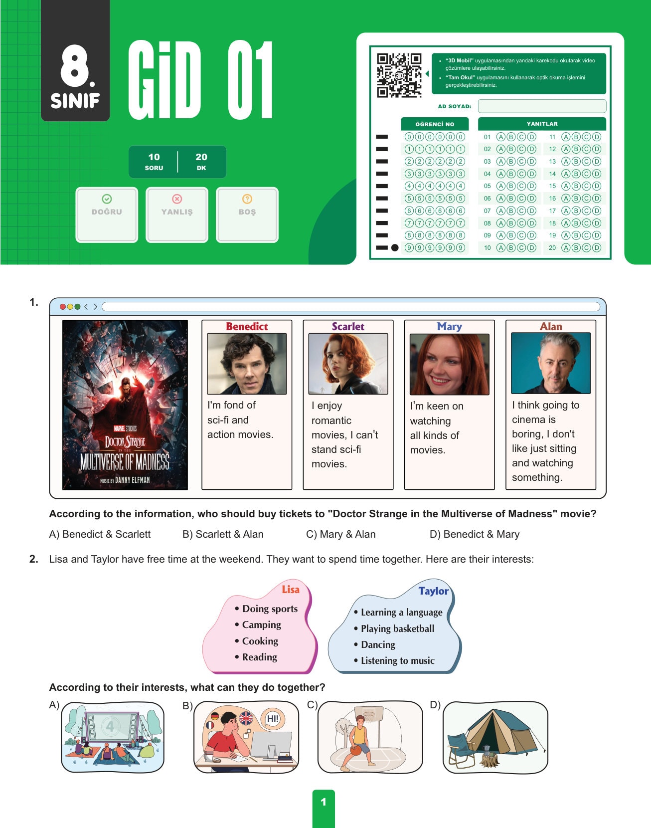 3D LGS İngilizce GİD Simülasyonları