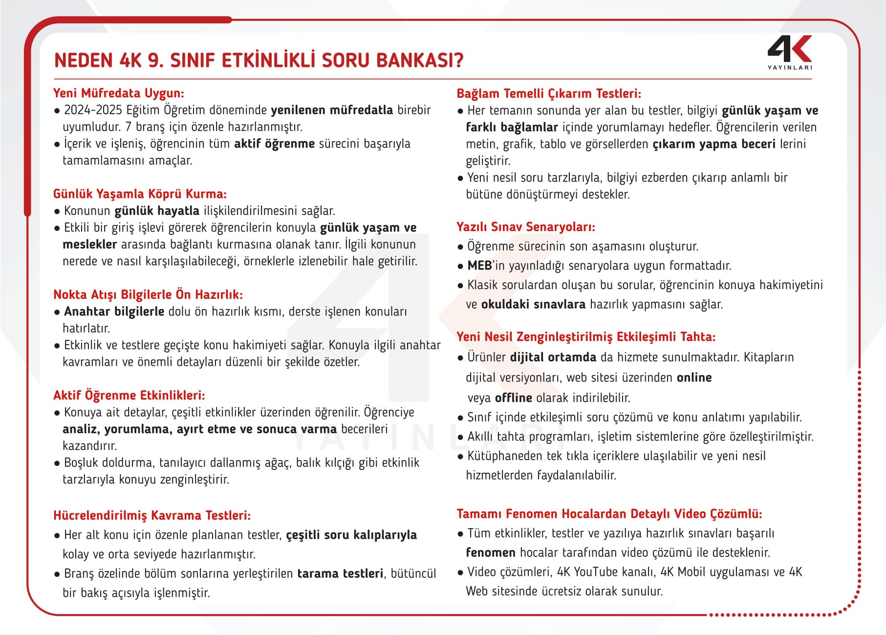 TANITIM 9. SINIF SORU BANKASI