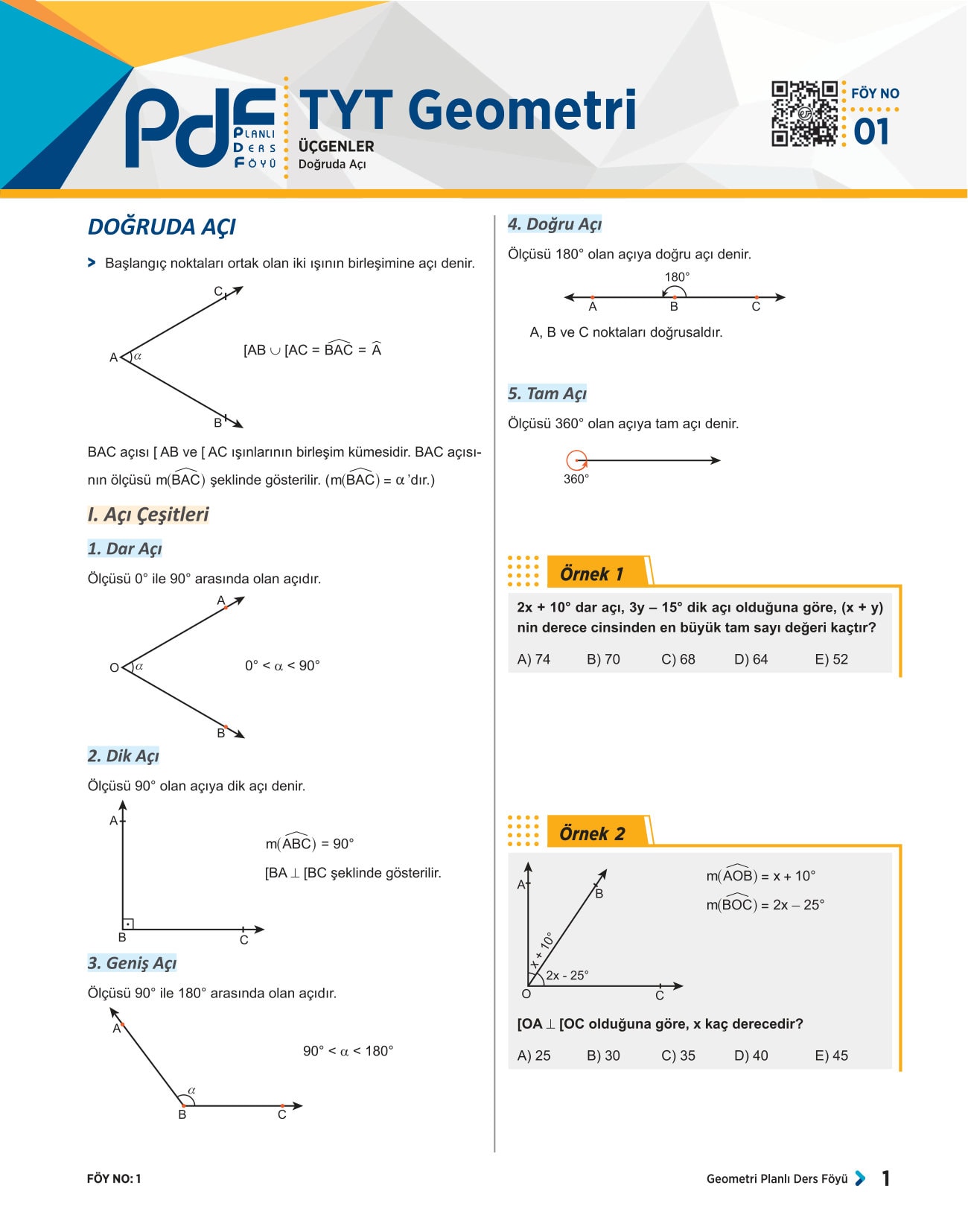 TYT PDF GEOMETRİ
