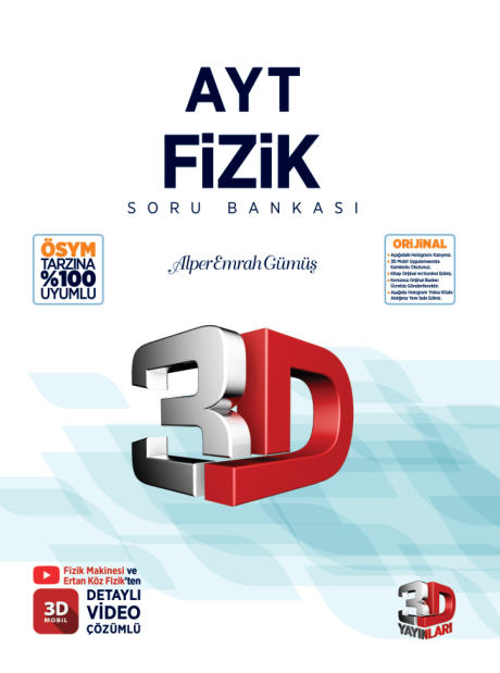 3D AYT Fizik Soru Bankası