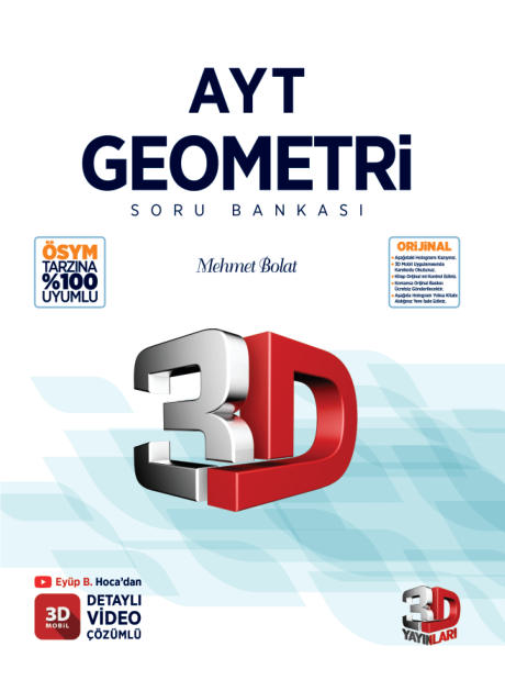 3D AYT Geometri Soru Bankası