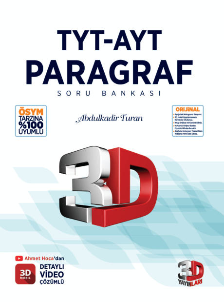 3D TYT-AYT Paragraf Soru Bankası