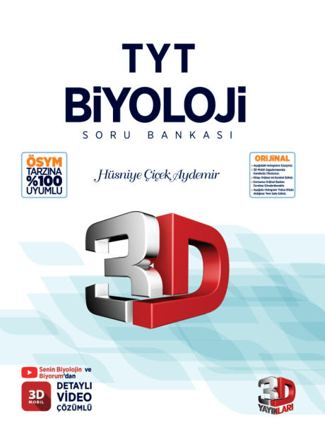 3D TYT Biyoloji Soru Bankası