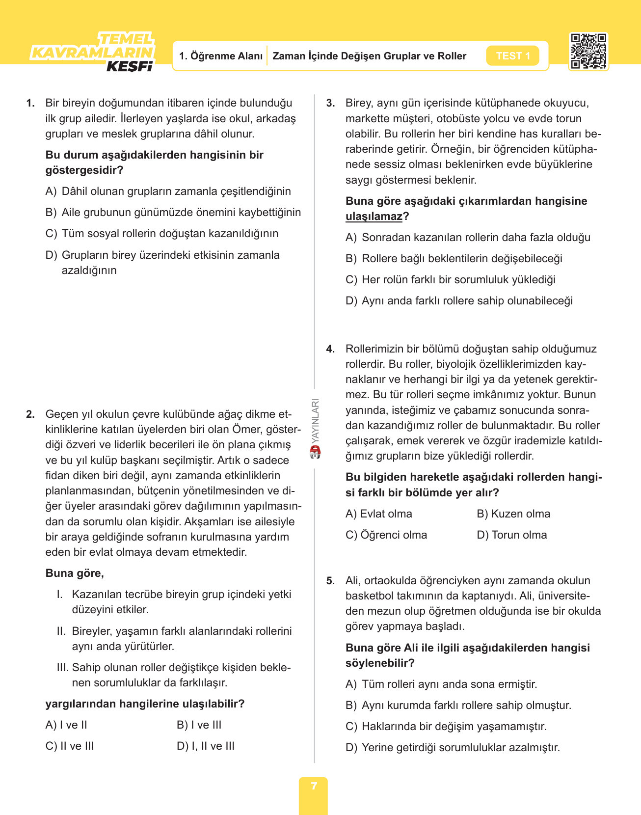 6 LGS Sosyal Bilgiler SB Bolum 1 — sayfa 1