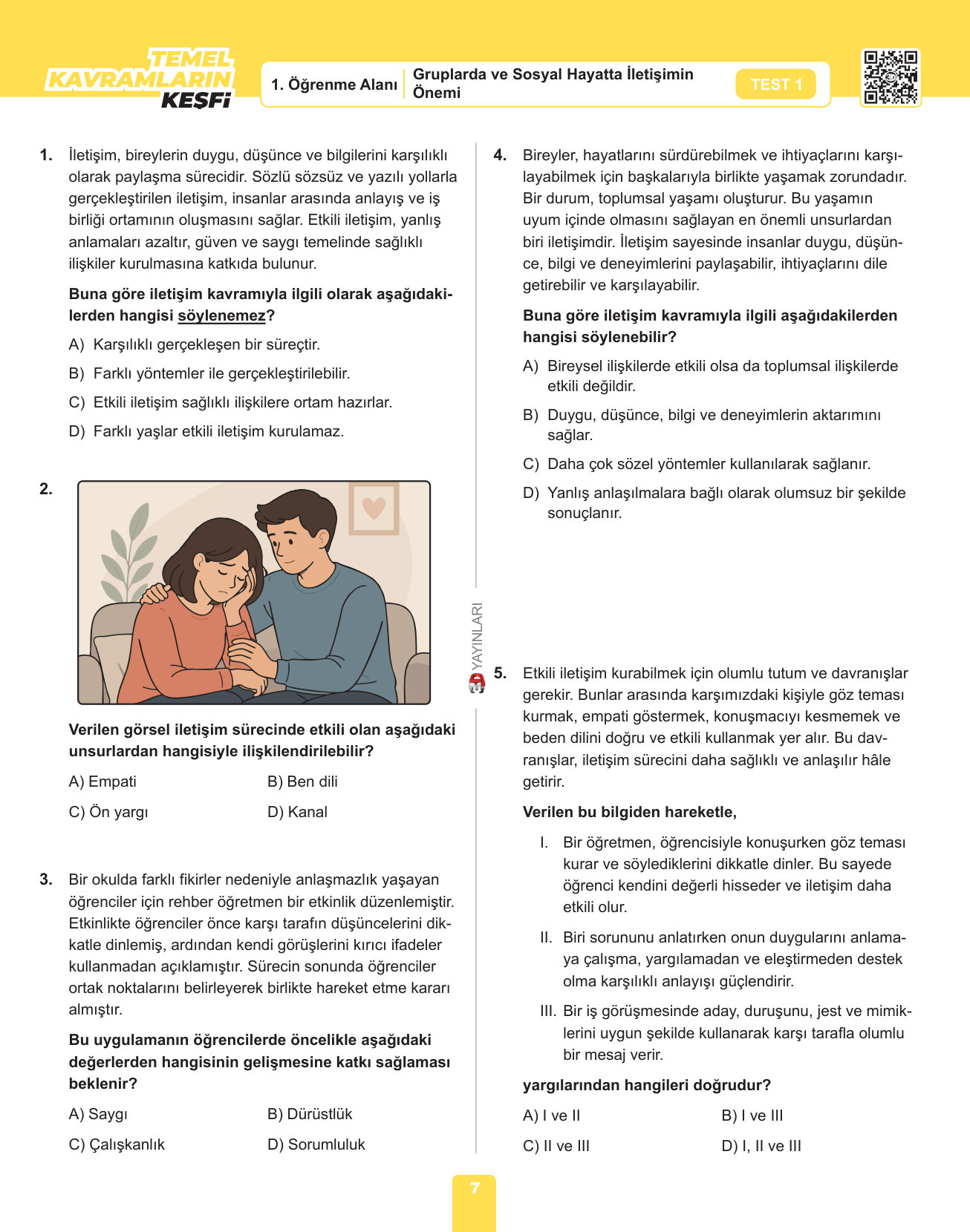 7 LGS Sosyal Bilgiler SB Bolum 1 — sayfa 1