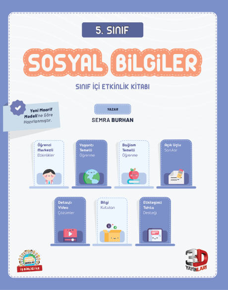 3D 5.Sınıf SosyalBilgiler Sınıf İçi Etkinlik Kitabı