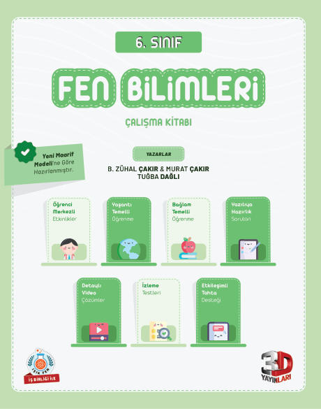 3D 6.Sınıf FenBilimleri Çalışma Kitabı