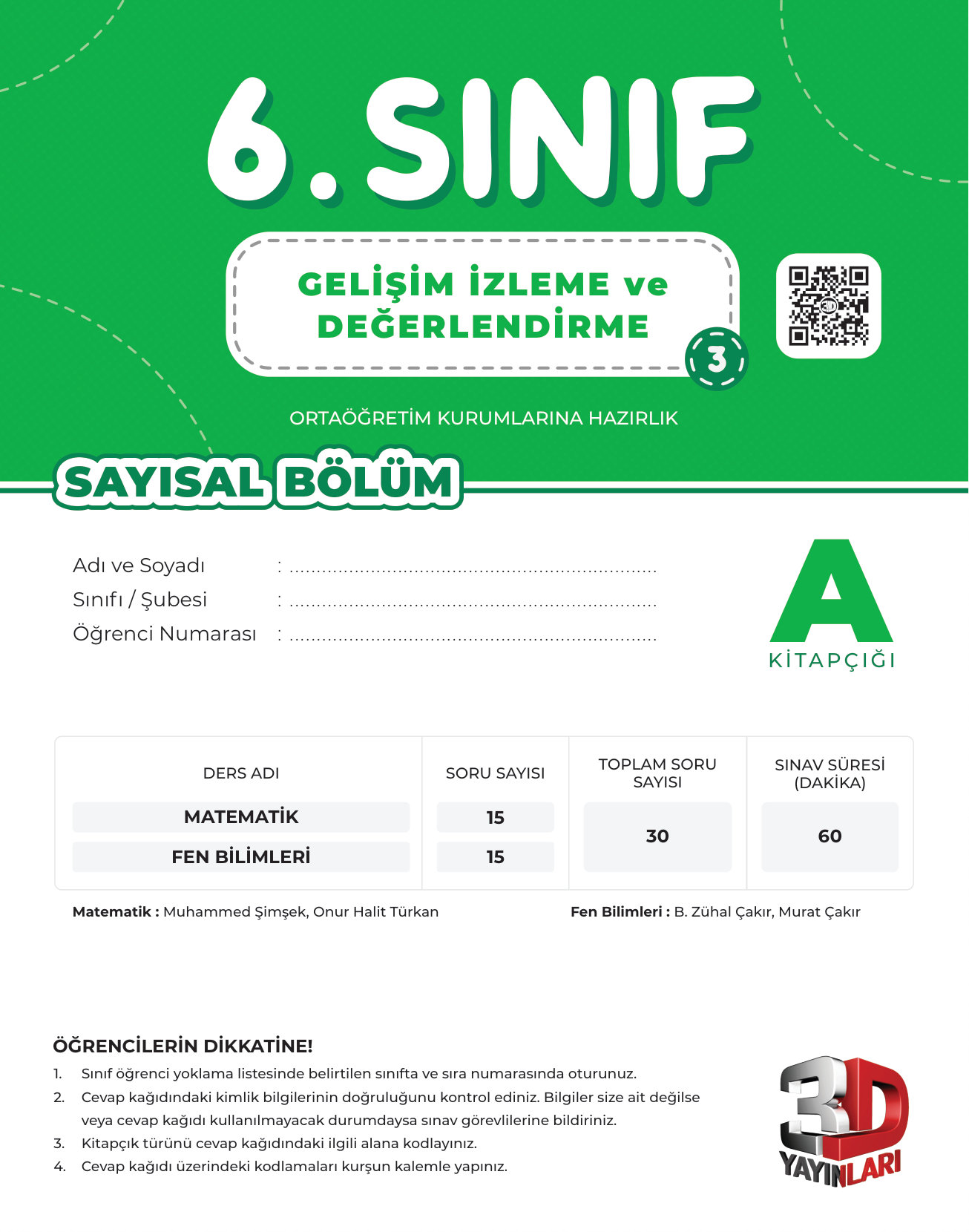 3D 6.SINIF GİD 03 SAYISAL — sayfa 1