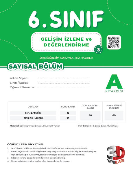 3D 6.SINIF GİD 03 SAYISAL
