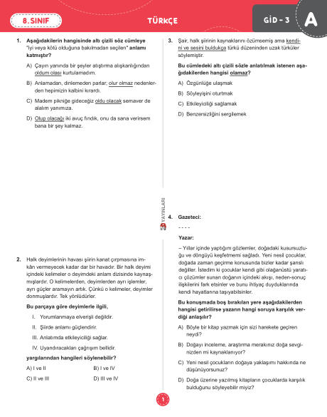 3D 8.SINIF GİD 03 SÖZEL