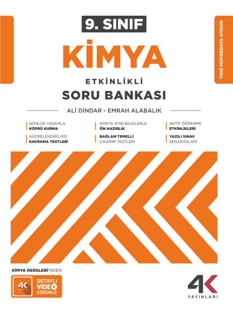 4K 9. SINIF ESB KİMYA Örnek Sayfalar
