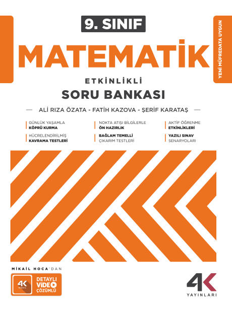 4K 9. SINIF ESB MATEMATİK Örnek Sayfalar