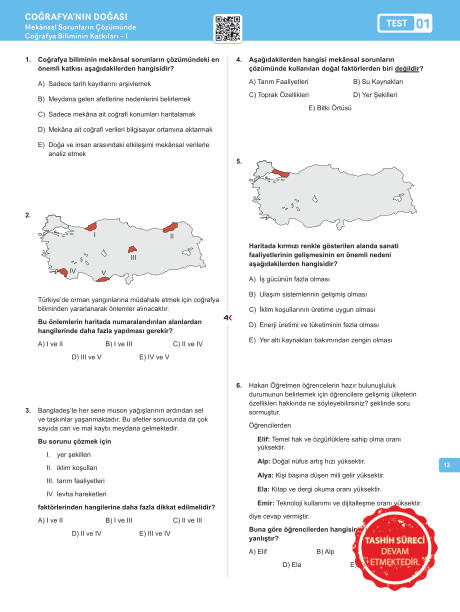 4K 11. SINIF COĞRAFYA ESB ÖRNEK SAYFALAR