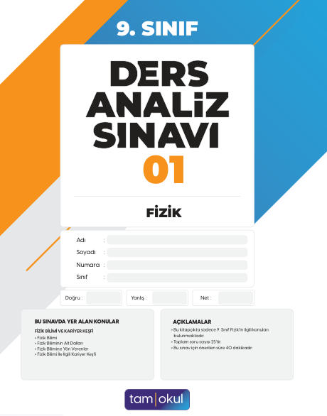 9. SINIF DAS FİZİK (2024-2025)