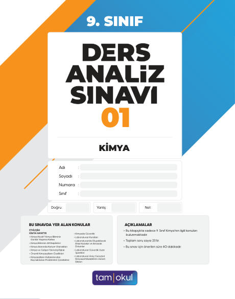 9. SINIF DAS KİMYA (2024-2025)