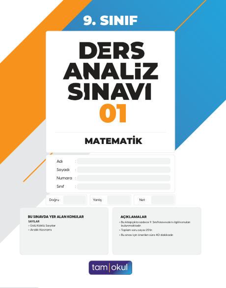 9. SINIF DAS MATEMATİK (2024-2025)