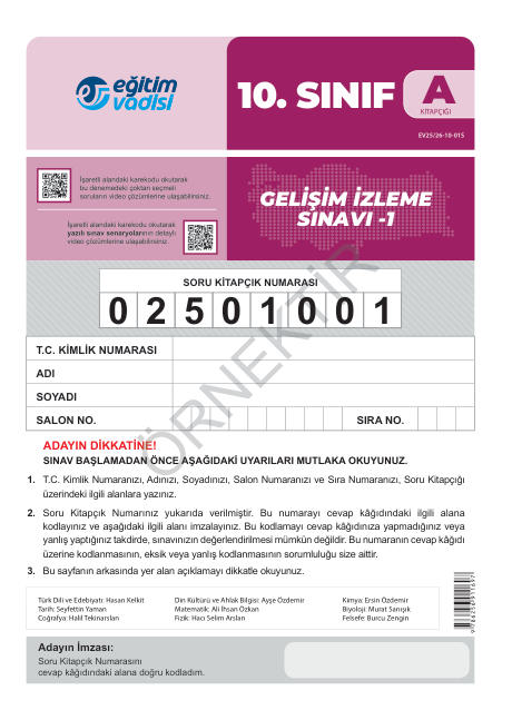 10. sınıf deneme 01