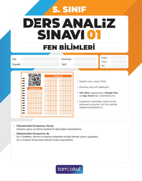 5 sınıf Fen Das