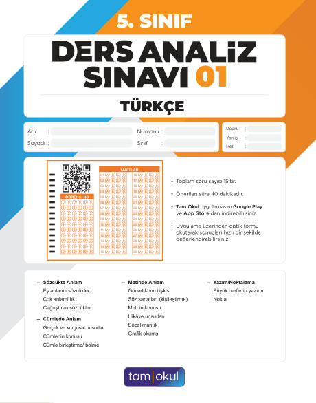 5 sınıf Türkçe Das