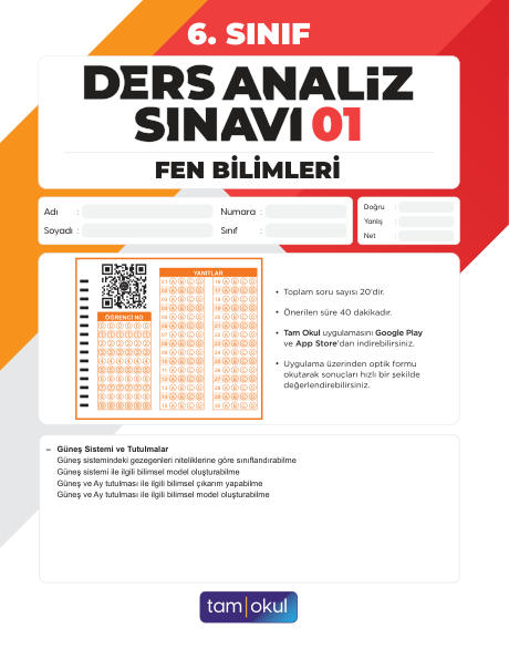 6 sınıf Fen Das