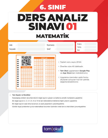 6 sınıf Matematik Das