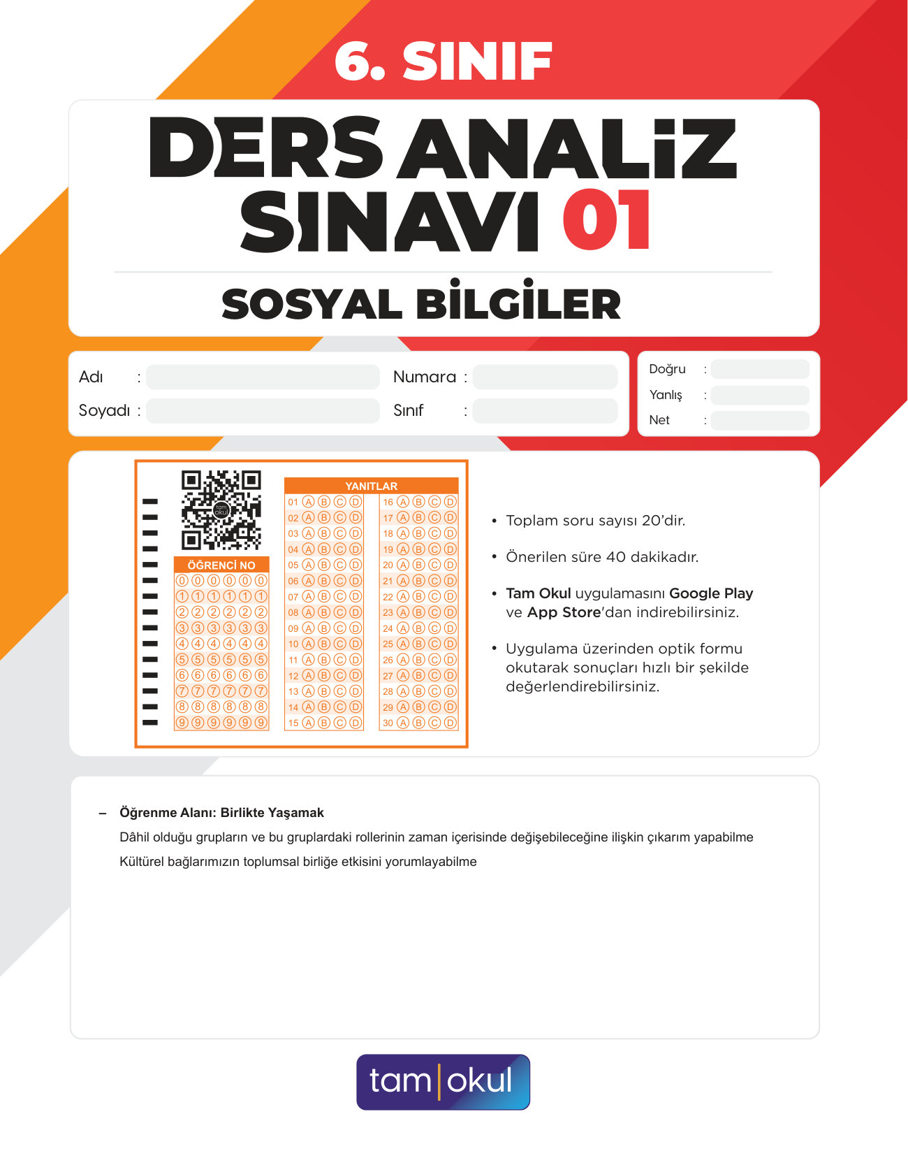 6 sınıf Sosyal Das — sayfa 1