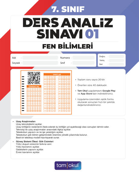 7 sınıf Fen Das
