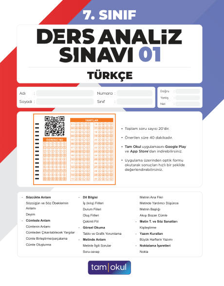 7 sınıf Türkçe Das