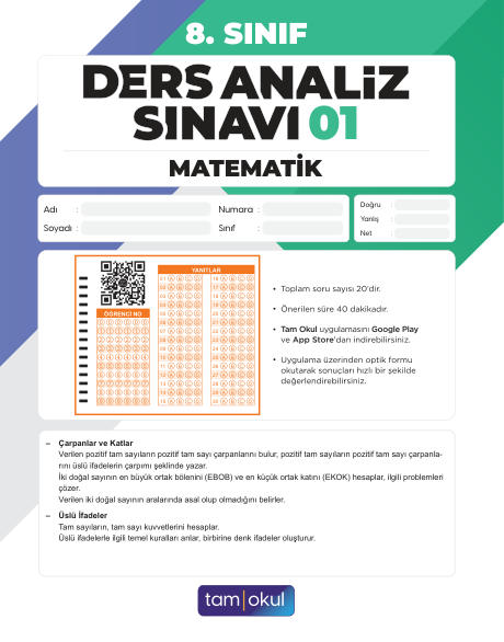 8 sınıf Matematik Das