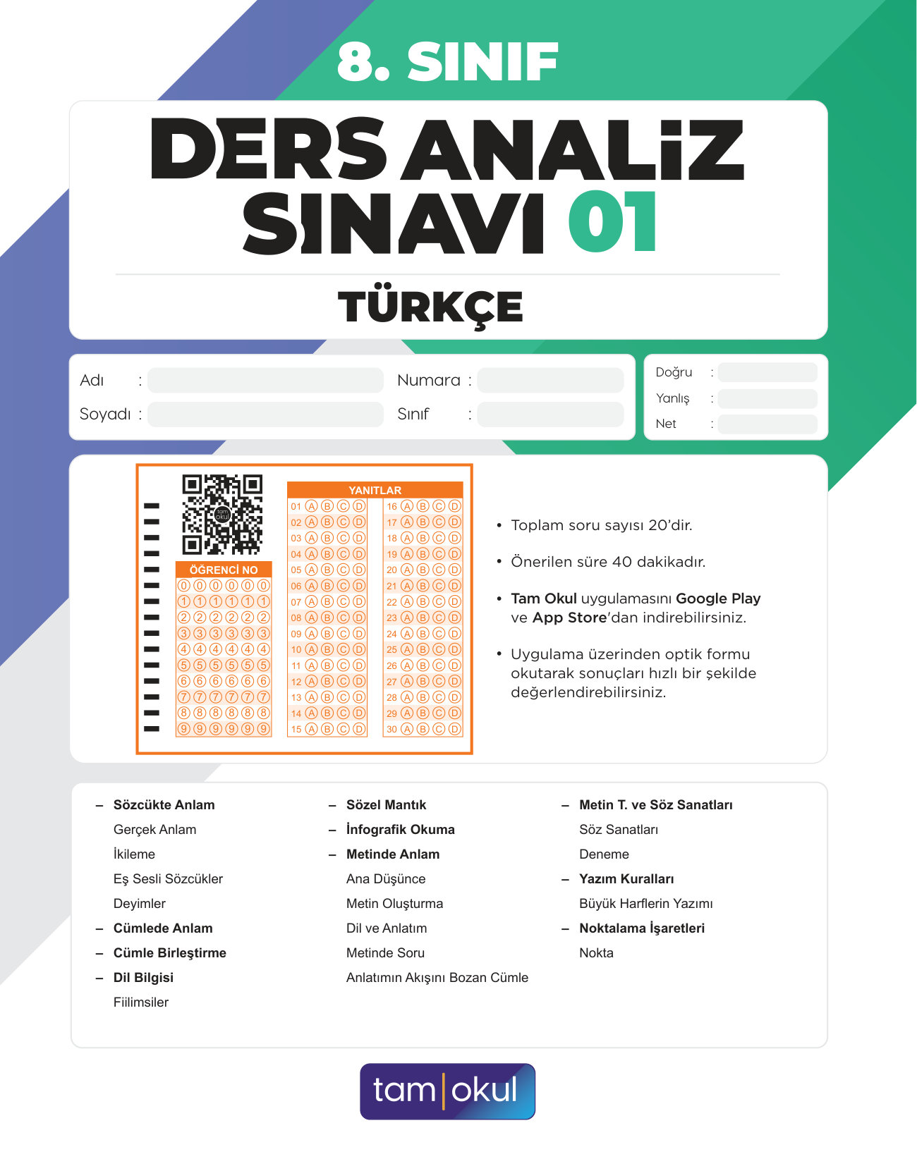 8 sınıf Türkçe Das — sayfa 1