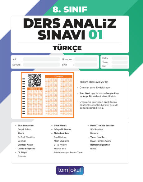 8 sınıf Türkçe Das