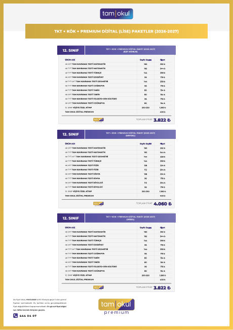 TKT+KOK+PREMIUM FIYAT LISTESI 2026-27